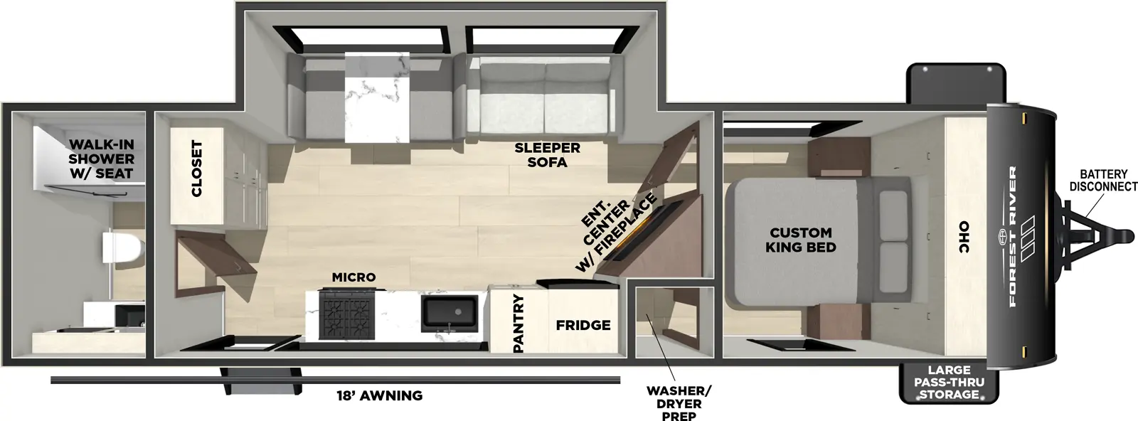 Vibe 2600RB Floorplan